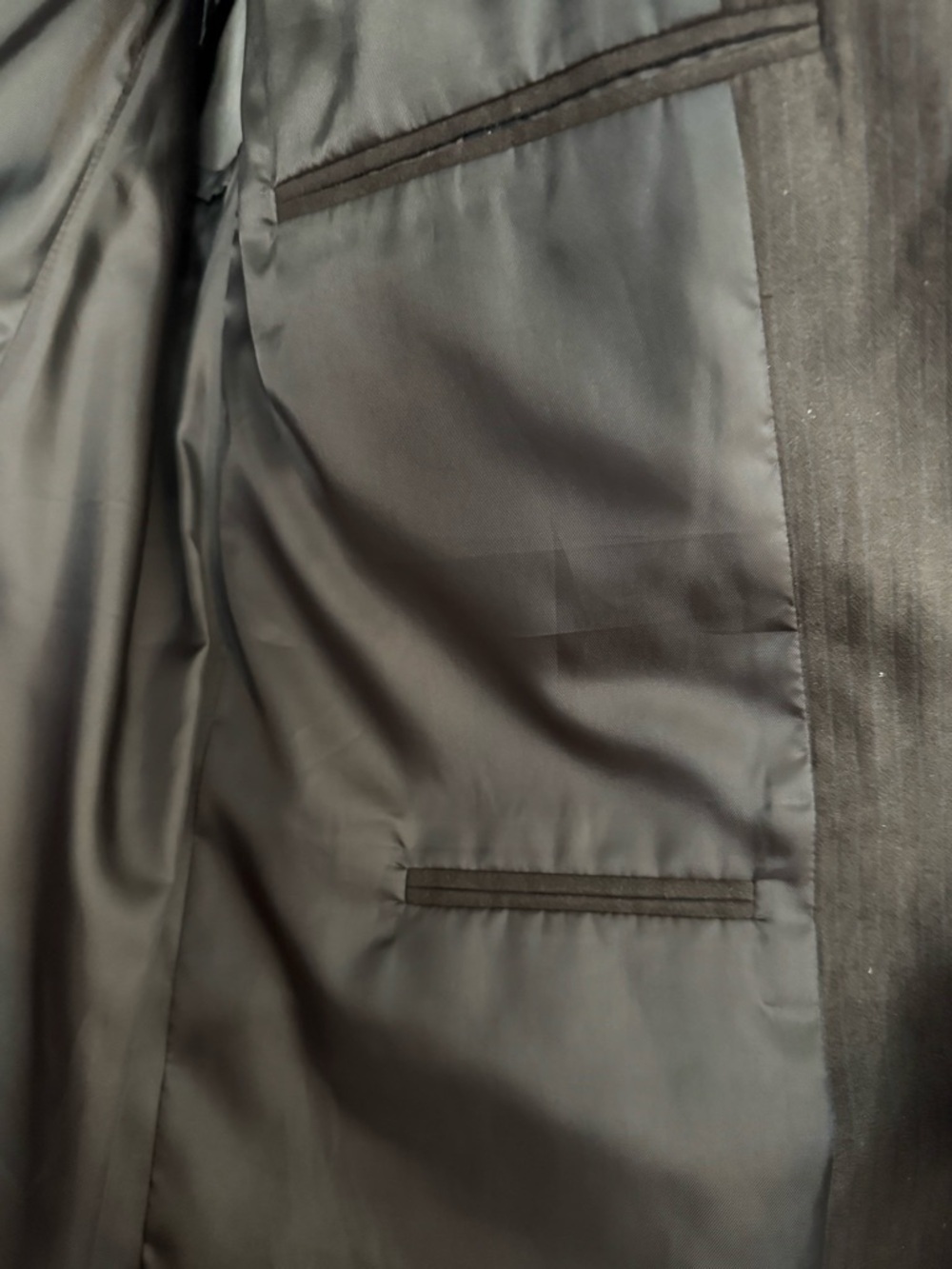 Alfani Brown “Suede” Pinstriped Sport Coat - Picture 5 of 6